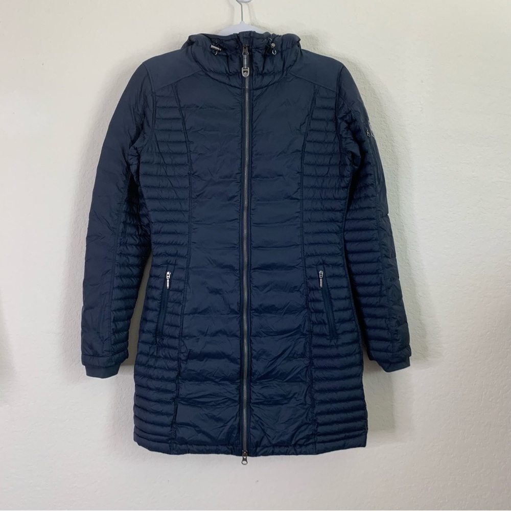 Kuhl Womens navy blue spyfire full zip hooded parka XS